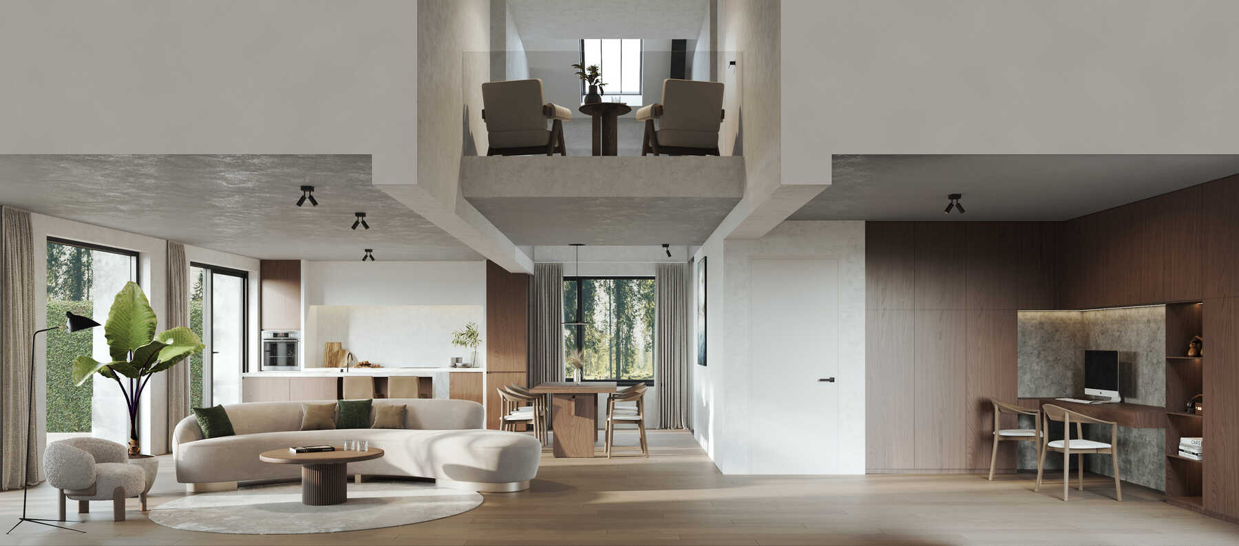 Duplex luxe appartement te koop betonlook